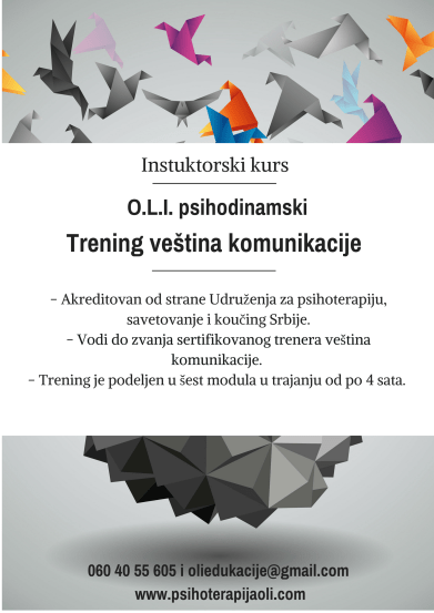 O.L.I. psihodinamski trening